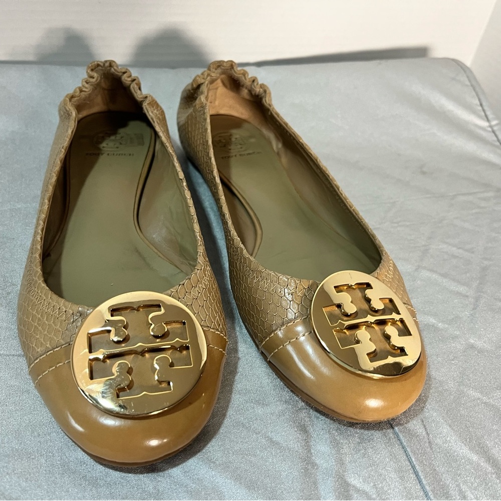 Tory Burch cream ballet